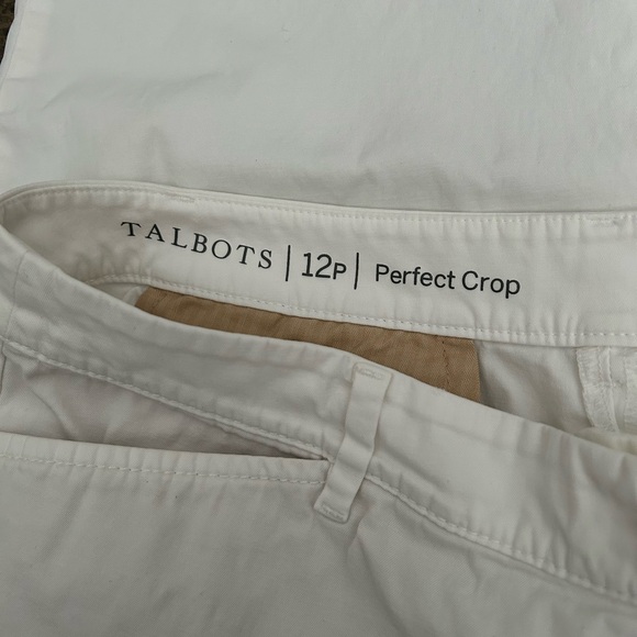 Women’s‎ Talbot white cropped pants size 12p - Picture 4 of 5